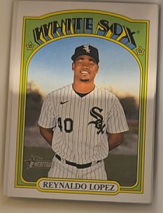 2021 Topps Heritage #605 Reynaldo Lopez — front