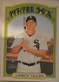 2021 Topps Heritage #624 Andrew Vaughn — front