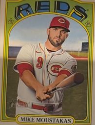 2021 Topps Heritage #599 Mike Moustakas — front