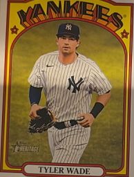 2021 Topps Heritage #534 Tyler Wade — front