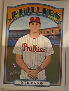 2021 Topps Heritage #602 Nick Maton — front