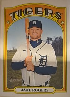 2021 Topps Heritage #685 Jake Rogers — front