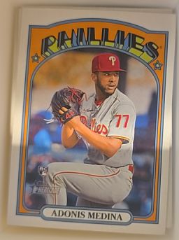 2021 Topps Heritage #520 Adonis Medina — front