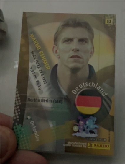 1998 Panini FIFA World Cup #52 Marko Rehmer — front