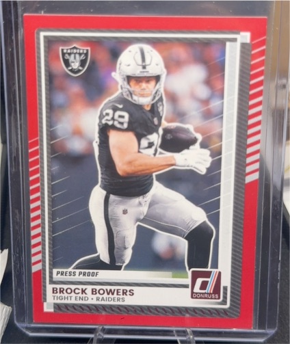 2025 Donruss #1 Brock Bowers — front