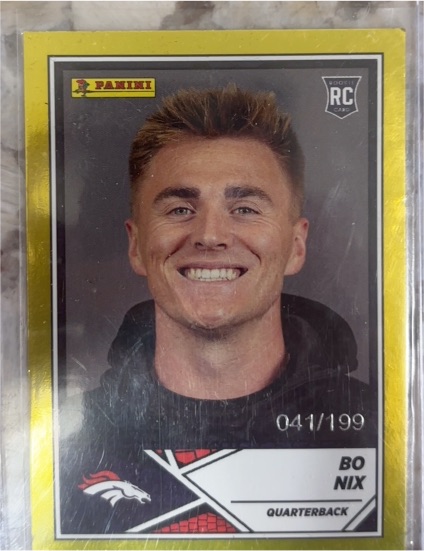 2024 Panini Sticker #041 Bo Nix — front