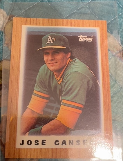 1987 Topps Mini Leaders #68 Jose Canseco — front