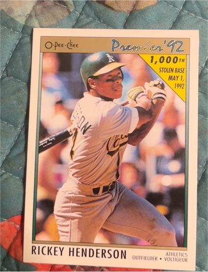 1992 O-Pee-Chee Premier #147 Rickey Henderson — front