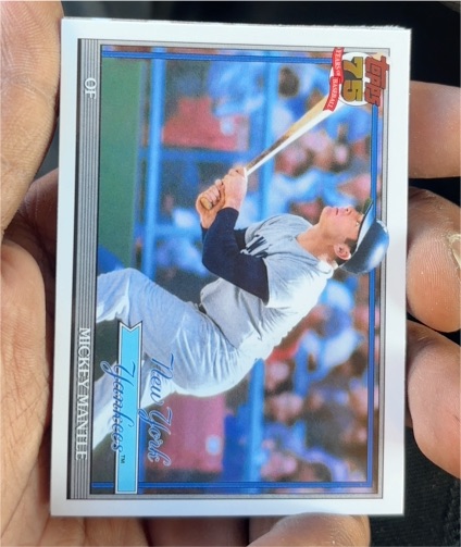 1991 Topps #T91-48 Mickey Mantle — front
