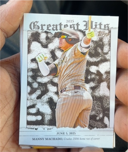 2025 Topps Greatest Hits #GH-13 Manny Machado — front