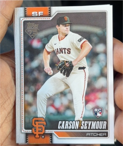 2026 Topps Series 1 #112 Carson Seymour — front