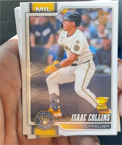 2026 Topps Series 1 #202 Isaac Collins — front