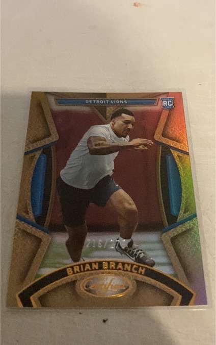 2023 Panini Certified #175 Brian Branch Rookie — front