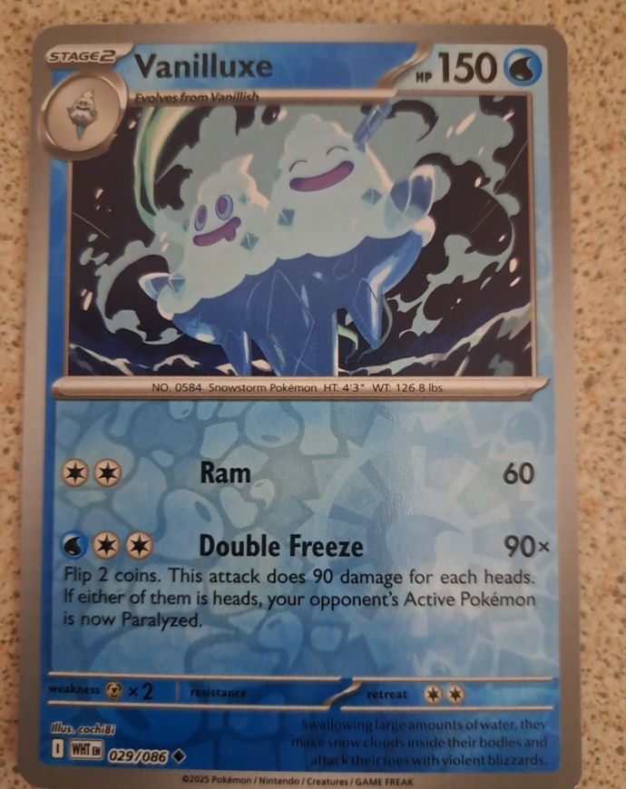 2025 Pokémon #029 Vanilluxe — front