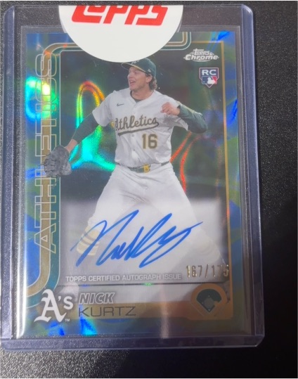 2025 Topps Chrome #RA-KU Nick Kurtz — front