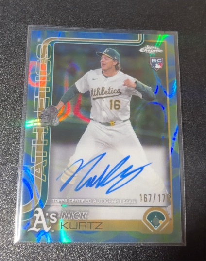 2025 Topps Chrome #RA-KU Nick Kurtz — front