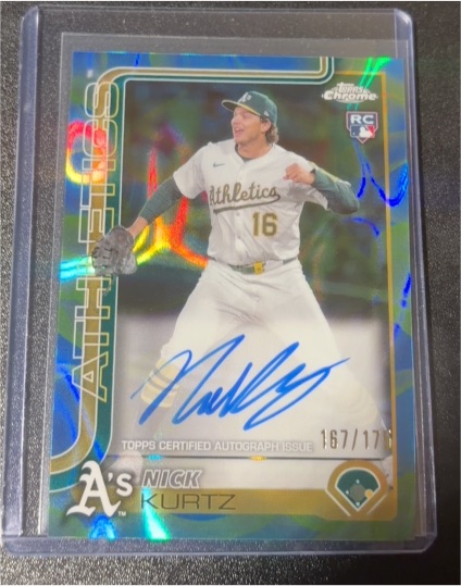 2025 Topps Chrome #RC Nick Kurtz — front