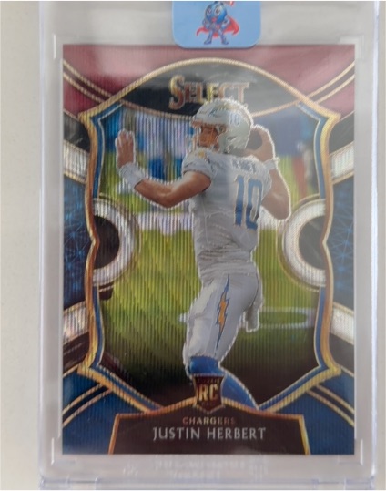 2020 Panini Select #44 Justin Herbert Rookie — front