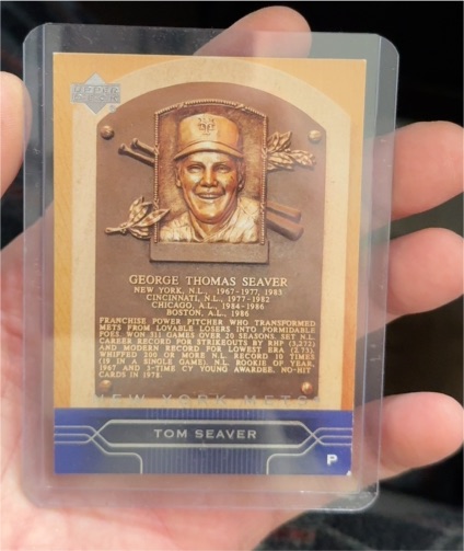 2005 Upper Deck Baseball Hall of Fame Plaques #24 Tom Seaver — front