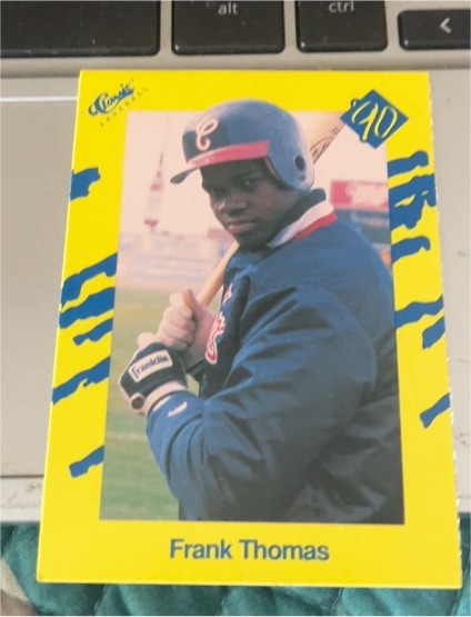 1990 Classic Yellow #T93 Frank Thomas — front