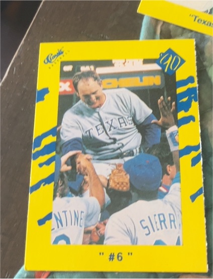 1990 Classic Yellow #T84 Nolan Ryan #6 — front