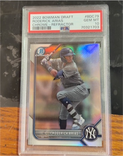 2022 Bowman Chrome Draft #BDC-79 Roderick Arias — front