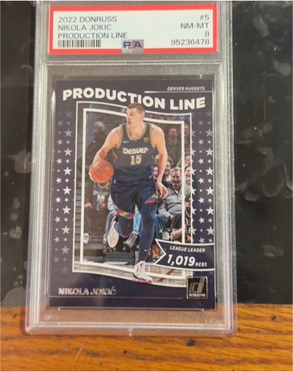 2022 Donruss #5 Nikola Jokic Production Line — front