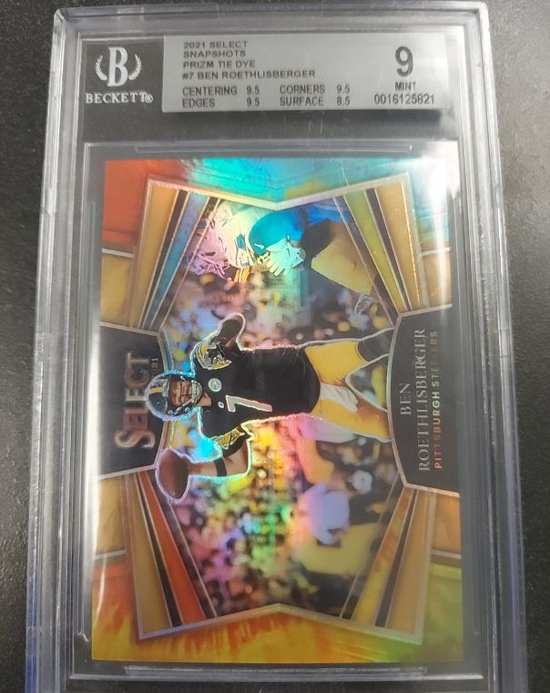 2021 Panini Select Snapshots Prizm Tie Dye #SS-7 Ben Roethlisberger — front