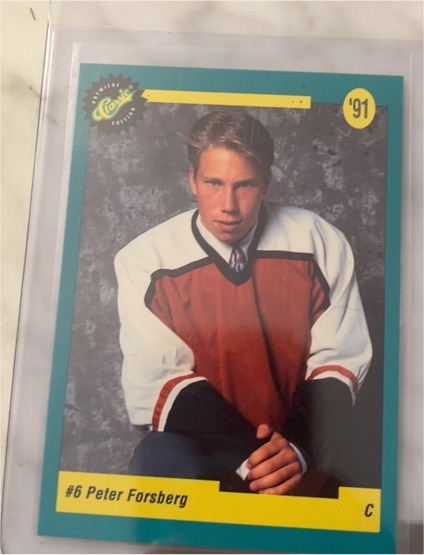 1991 Classic #5 Peter Forsberg — front