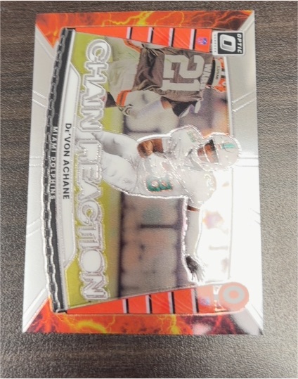 2025 Panini Donruss Optic #3 De'Von Achane Chain Reaction — front