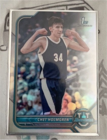 2021-22 Bowman University #38 Chet Holmgren — front