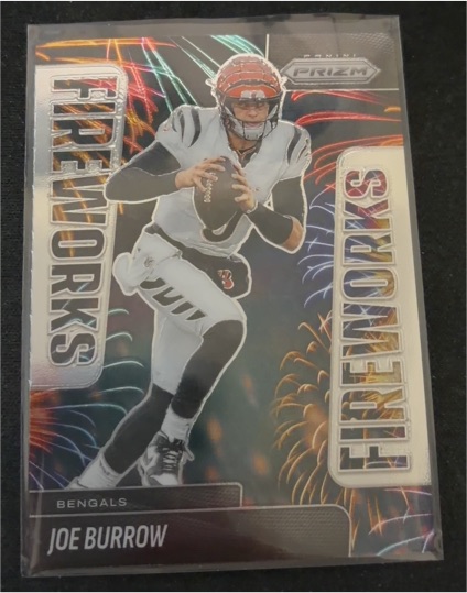 2025 Panini Prizm #25 Joe Burrow Fireworks — front