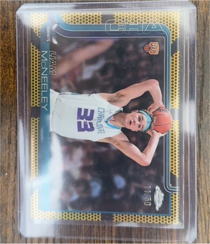 2025-26 Topps Chrome #279 Liam McNeeley — front