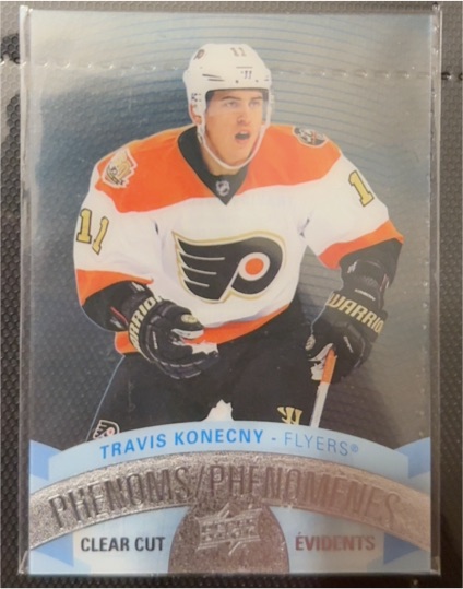 2017-18 Upper Deck Tim Hortons Clear Cut Phenoms #CCP-11 Travis Konecny — front