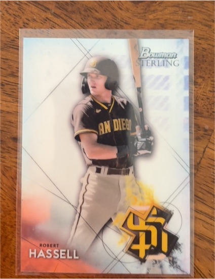 2021 Bowman Sterling #BSP-12 Robert Hassell — front