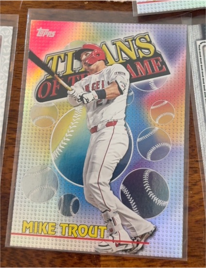 2026 Topps Series 1 #TOG-2 Mike Trout Titans of the Game Insert — front