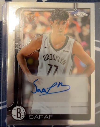 2025-26 Topps Chrome #TCAR-BS Ben Saraf — front