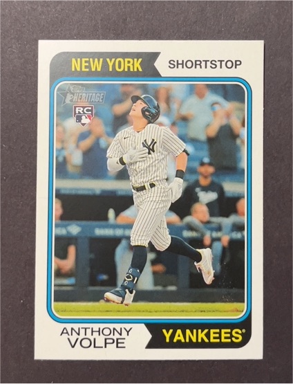 2023 Topps Heritage High Number #599 Anthony Volpe — front