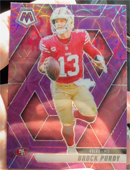 2025 Panini Mosaic #13 Brock Purdy — front