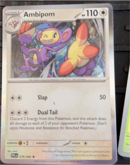 2023 Pokemon ME02: Phantasmal Flames #079 Ambipom — front