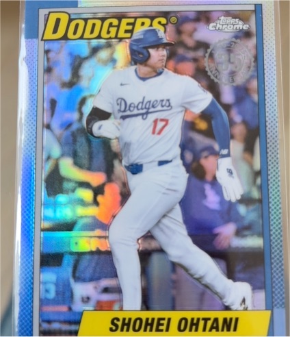 2025 Topps Chrome 1990 Topps Baseball #90CB-7 Shohei Ohtani — front