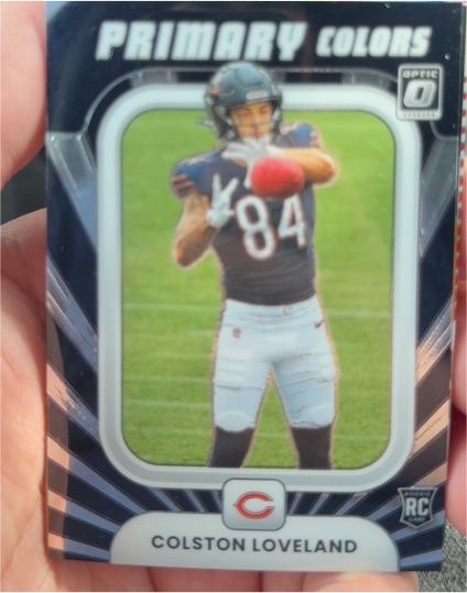 2025 Panini Donruss Optic #10 Colston Loveland Primary Colors Rookie — front