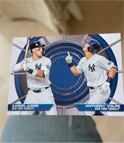 2025 Topps Series 2 #DD-4 Aaron Judge & Anthony Volpe — front