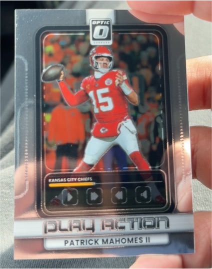 2025 Panini Donruss Optic #18 Patrick Mahomes II Play Action — front