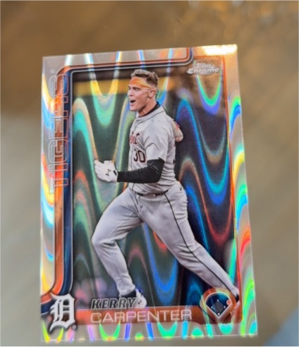 2025 Topps Chrome #299 Kerry Carpenter — front