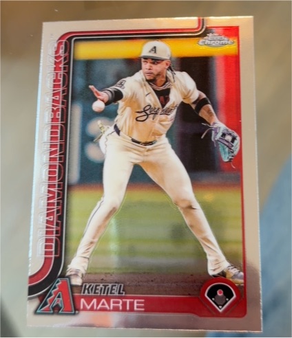 2025 Topps Chrome #128 Ketel Marte — front