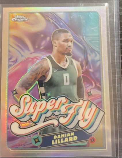 2023-24 Topps Chrome Superfly #SF-12 Damian Lillard — front
