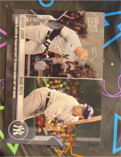 2022 Topps Now #931 Aaron Judge / Babe Ruth — front