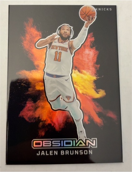 2024-25 Panini Obsidian #17 Jalen Brunson — front