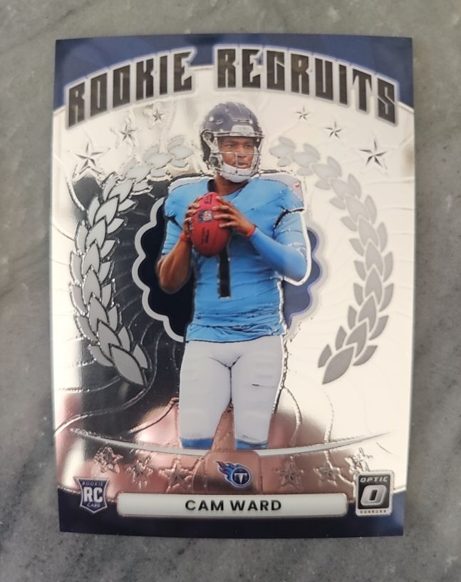 2025 Panini Donruss Optic #1 Cam Ward Rookie Recruits — front
